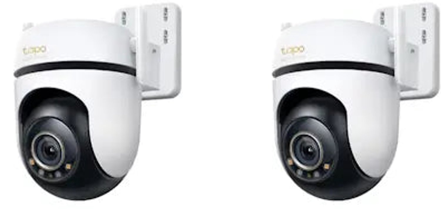 Tapo C530WS Beveiligingscamera Buiten 2-pack - Bundelvoordeel - 3K 5MP - 360° Draaibaar - Starlight Kleur Nachtzicht - 30m Nachtzicht - IP66 Weerbestendig - Automatisch Volgen - Persoons-, Huisdier- & Voertuigdetectie - 12x Zoom - 93 dB Sirene