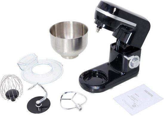 Levo® Mixer met mengkom - Mixer - Mixer met mengkom keukenmachine - zwart- 37cm x 24cm x 32cm van Levo — afbeelding 2