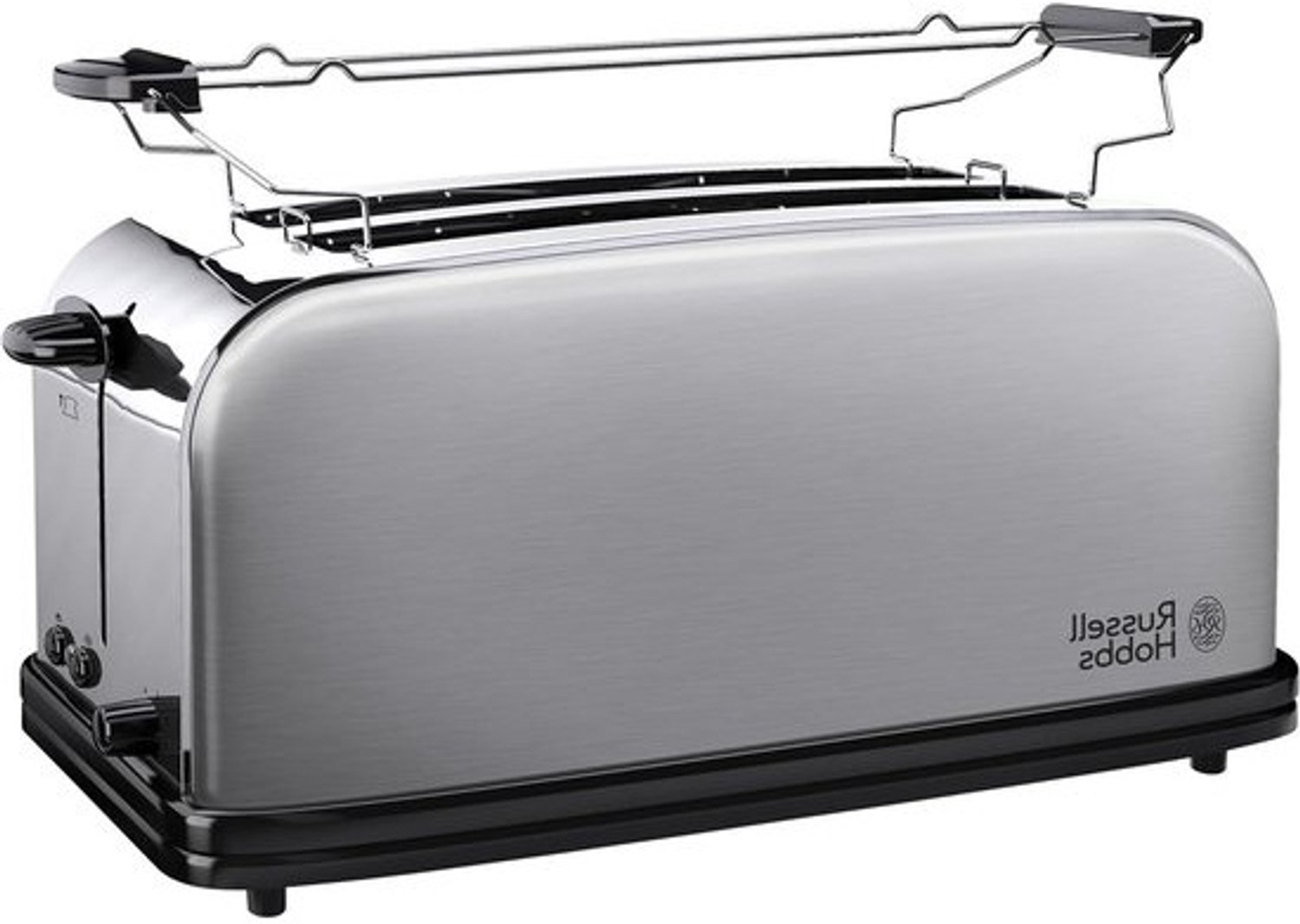 Broodrooster met lange sleuven - Voor 4 sneetjes, dubbel rooster - Ontbijt bereiden - Perfect Toast-technologie - 2 sleuven - Zilver