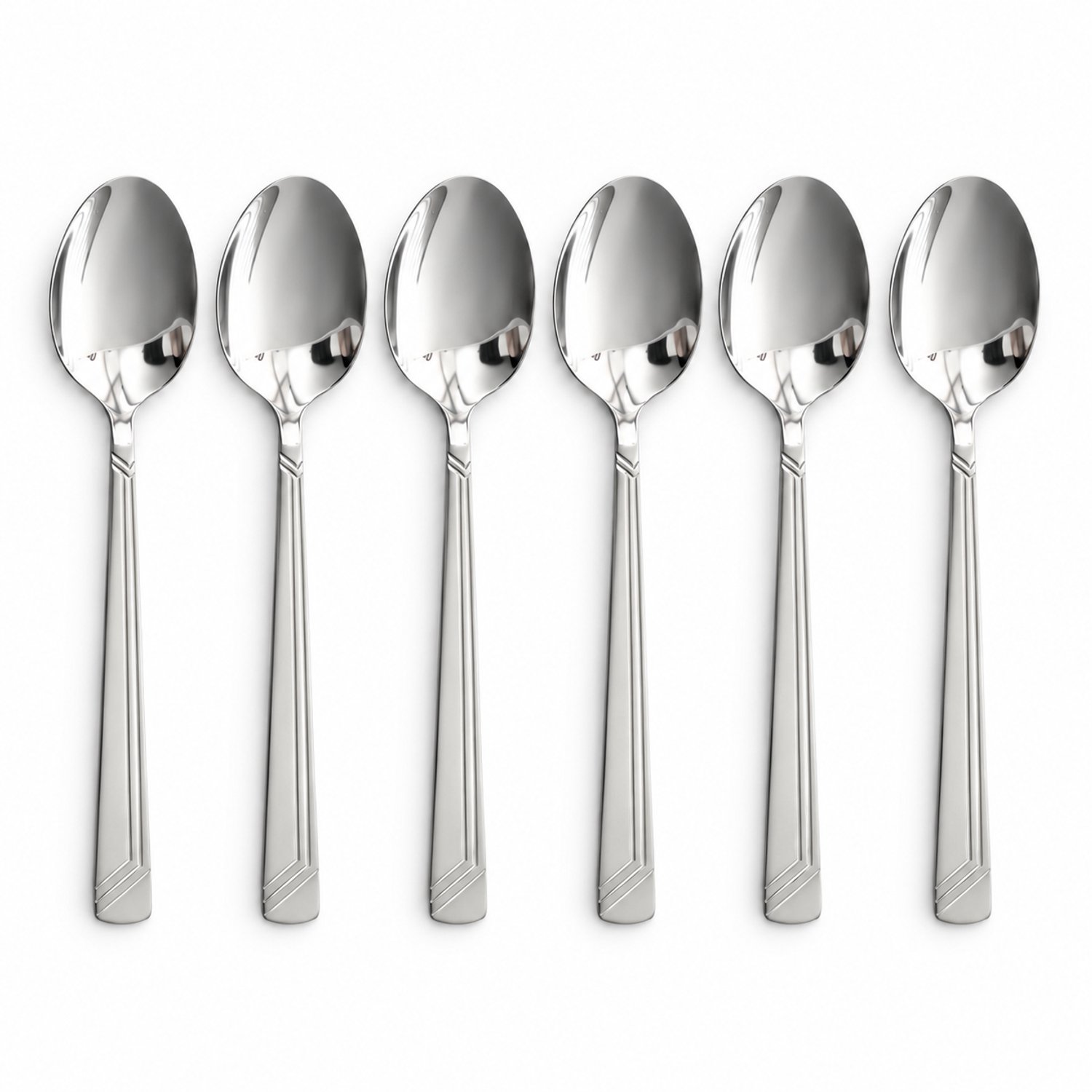 Dessertlepels - Theelepels - set van 6 - 14.8 cm - 18/0 RVS Nikkelvrij - Vaatwasserbestendig