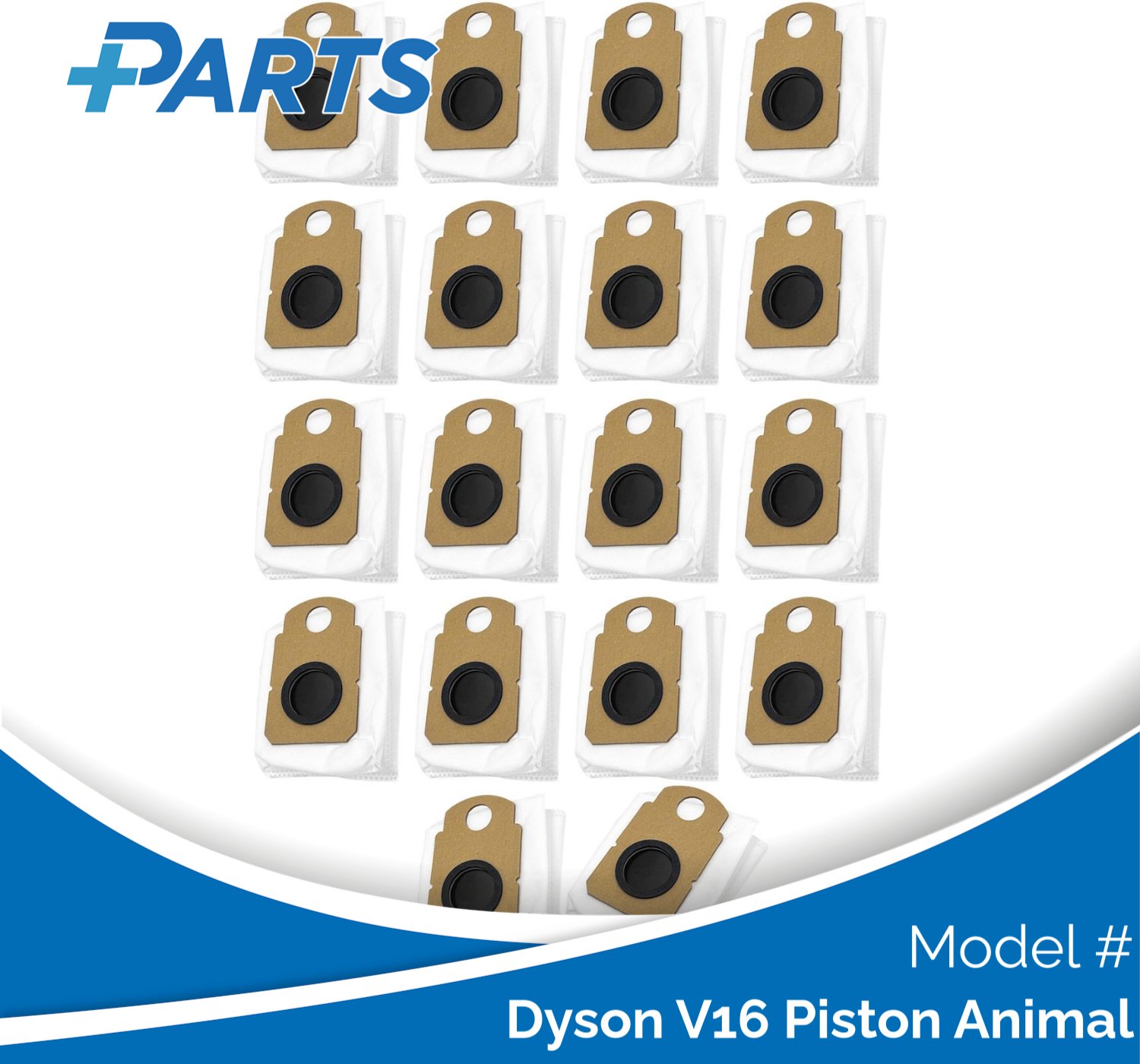 Plus.Parts Dyson V16 Piston Animal Stofzakken (18 Stuks, Plus.Parts® alternatief voor 975738-01) Overig