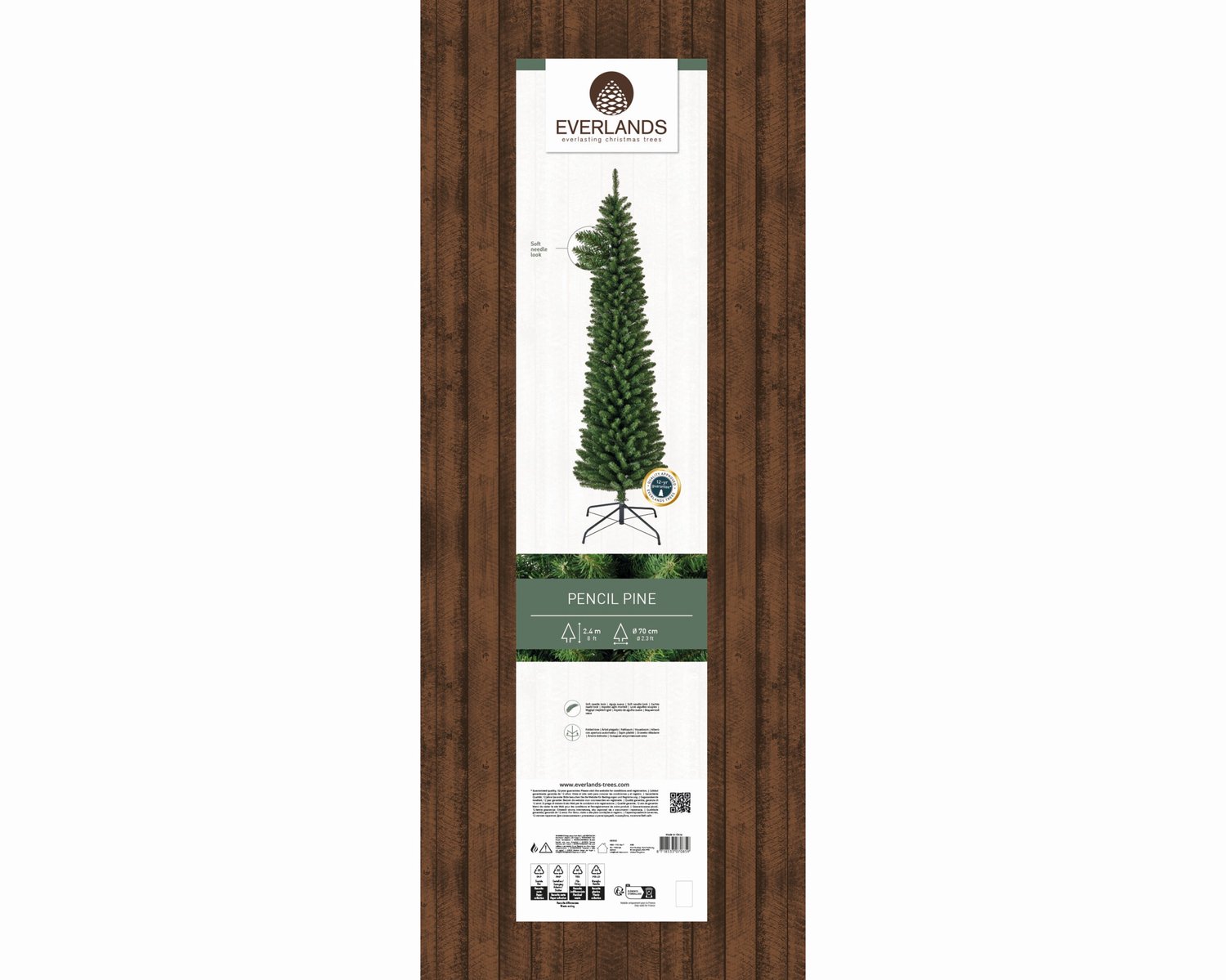Everlands Smalle Kunstkerstboom - 240 cm – foto 4