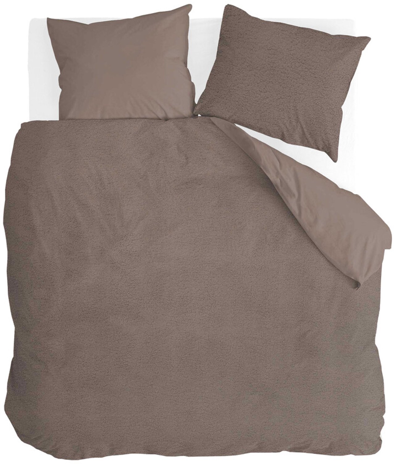Byrklund Dekbedovertrek Favorite Fuzzle - 140x220 - 100% Polyester - Bruin