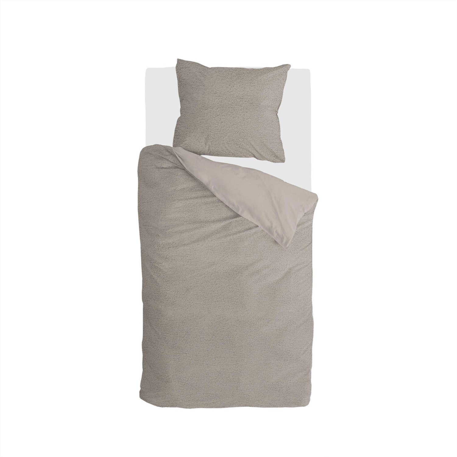 Byrklund Dekbedovertrek Favorite Fuzzle - 140x220 - 100% Polyester - Taupe