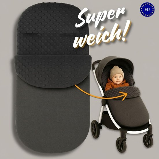 Voetenzak Buggy - Kinderwagen Wiegdeken - Universeel - Groen en Wit — afbeelding 5