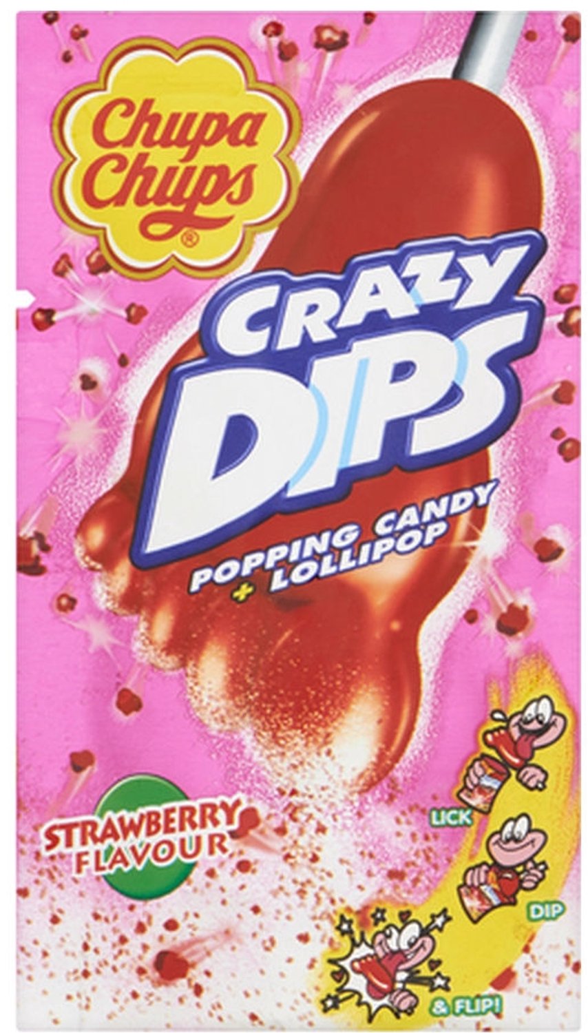 Chupa Chups | Crazy Dips | Strawberry | 24 x 14 gram