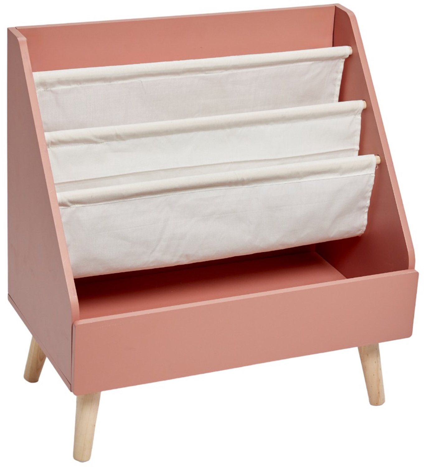 LA FACTORY - Boekenkast - Bibliotheek voor kinderen DE KONING VAN DE JUNGLE, 58 x 33 x 61 cm - roze