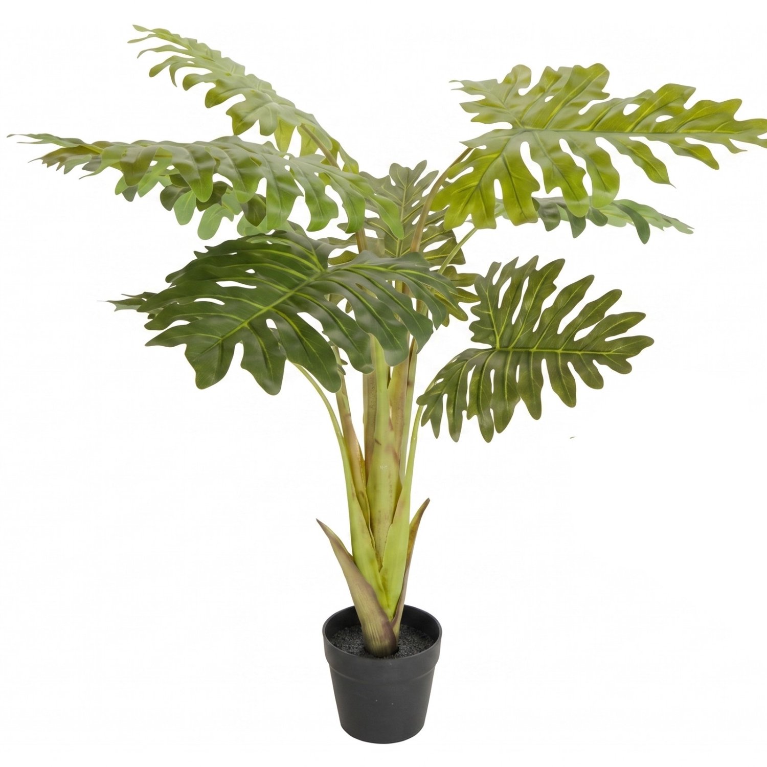 Botanical Decoration Kunstplant, dubbelgeveerd philodendron, 110 cm Groen