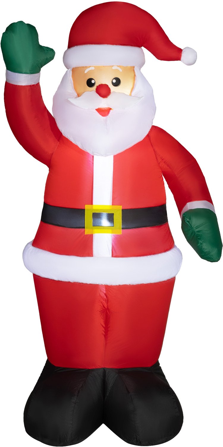 Sunona Opblaasbare kerstman met ledverlichting - 184 cm hoog - Rood