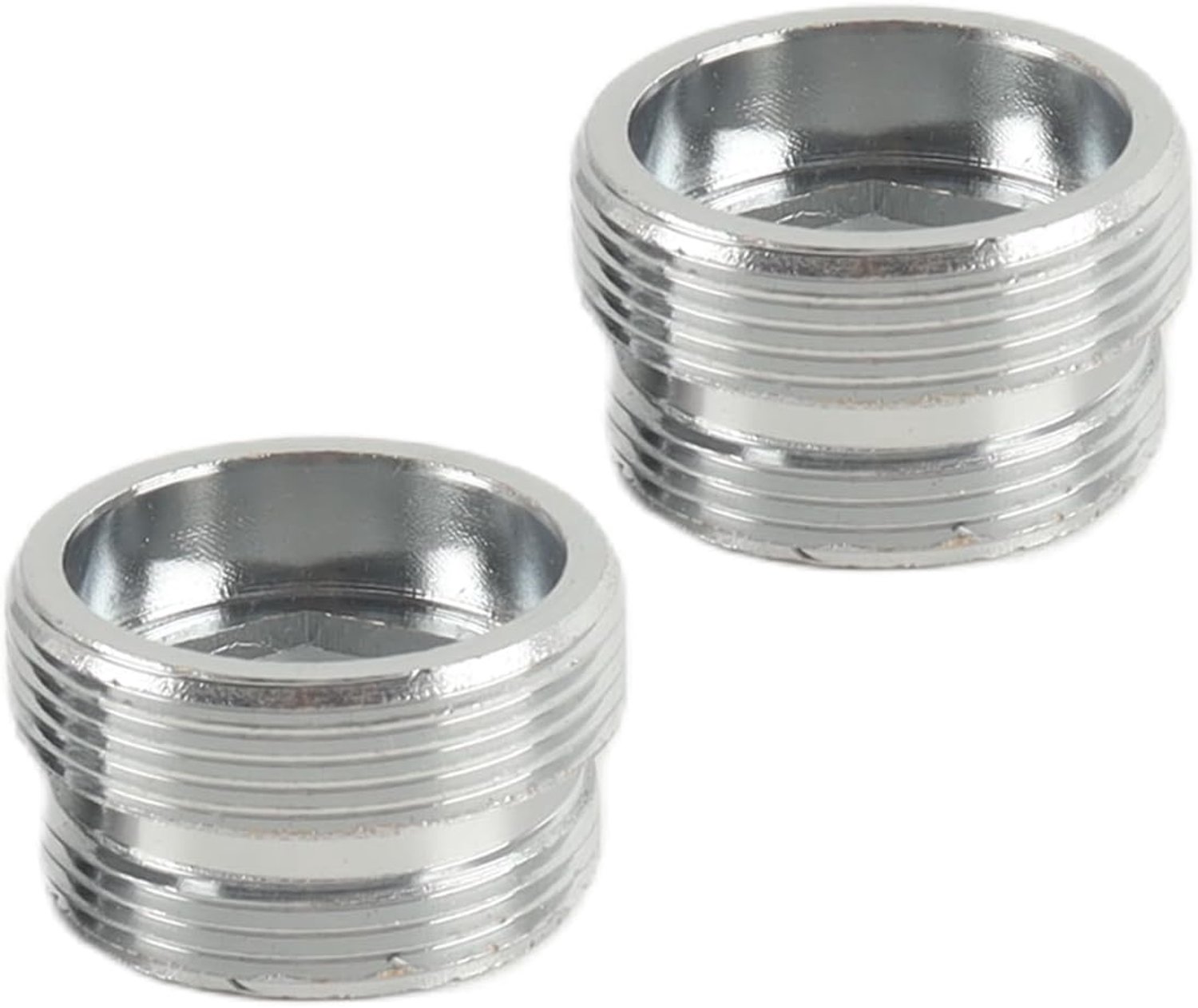 Kraanadapters M20 naar M22 - 2 stuks - Messing met verchroomde afwerking - Ideaal voor keuken- en badkamerkranen - ServiceTopper