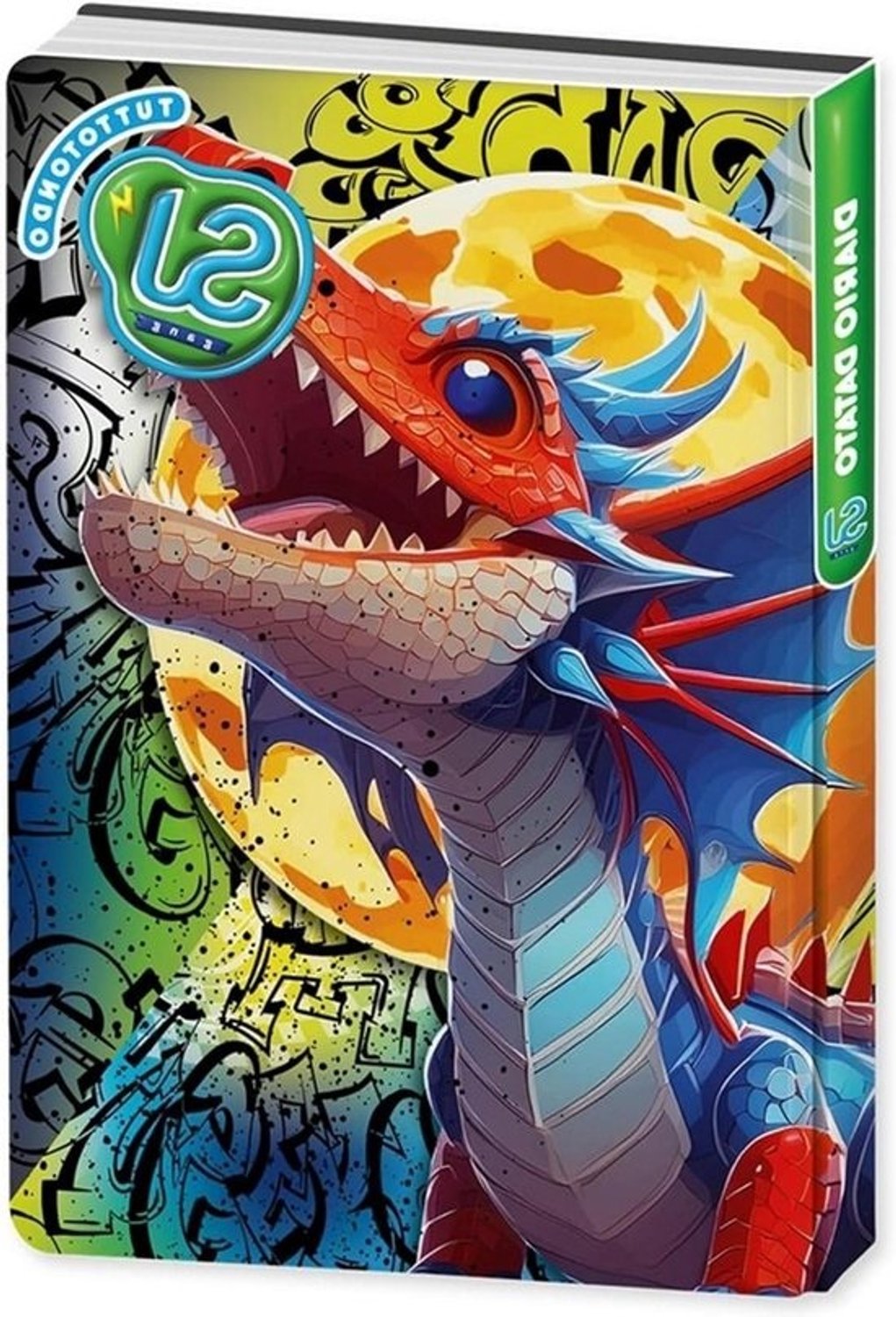 Schoolagenda Draak - Jongensagenda - Taken plannen - Gelamineerde vaste omslag - 20 x 15 cm - Meerkleurig