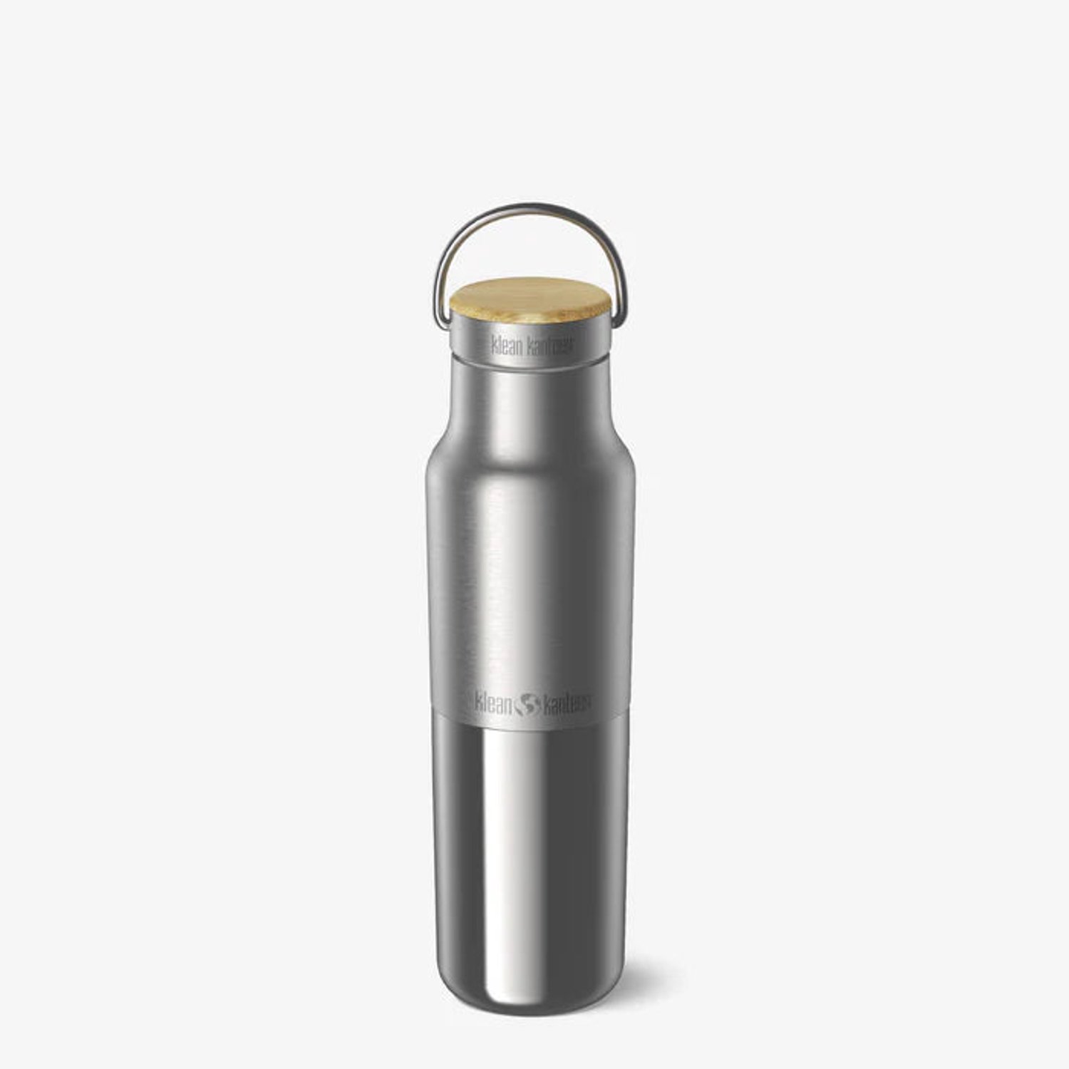 Klean Kanteen Rise Reflect 473ml - Bamboo Cap Brushed Stainless- Plastic Free