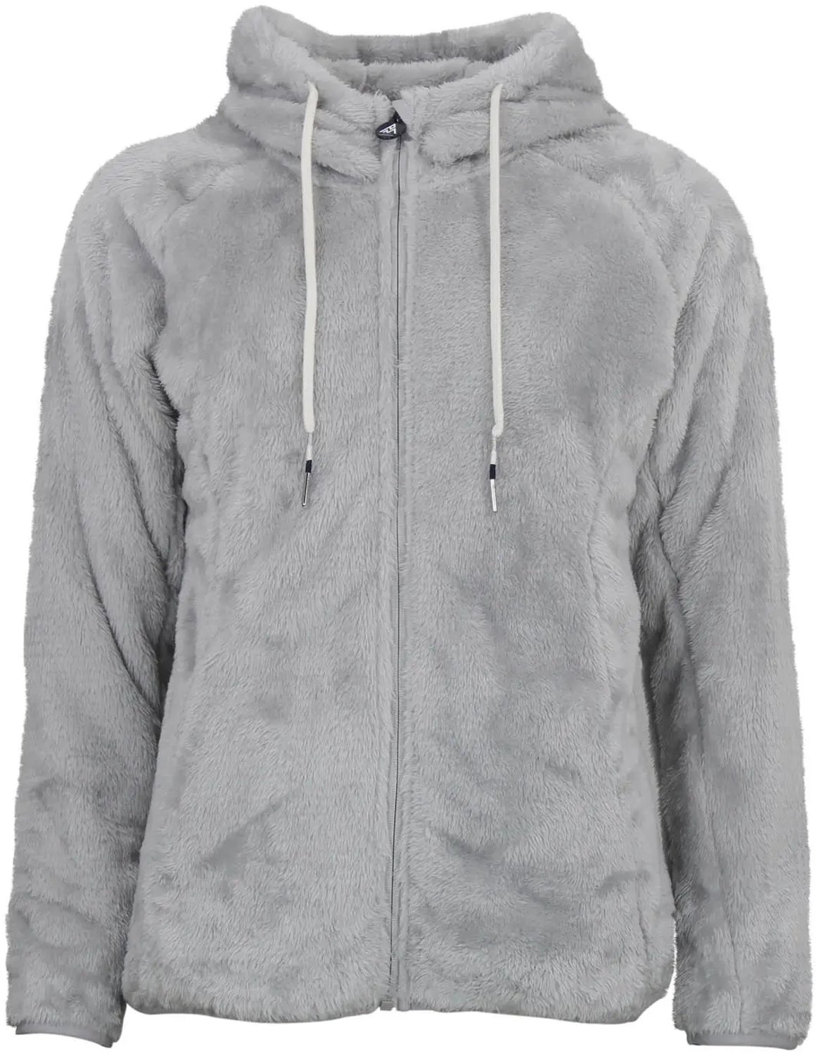 Dames fleece met capuchon Peak Mountain Alanzo Parelgrijs