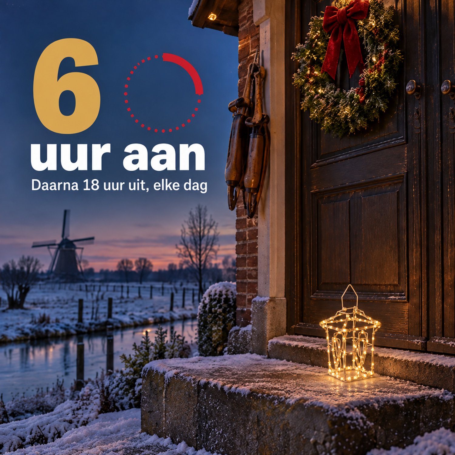 Levano Kerstverlichting Buiten - Kerstversiering - Kerstdecoratie voor Binnen - Kerstverlichting op Batterij - Kerstlampjes - Kerstlichtjes - Lichtslang - Lantaarn voor Buiten - Kerstlantaarn - Verlichte Kerstfiguren - Warm Wit - Timer - IP44 – foto 3