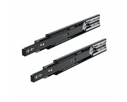 Accuride ladegeleider softclose zwart - 45 kg - 450 mm