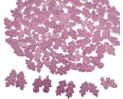 Creatieve Mosaïektegels van Wavy Leaf in 5 Maten (2.8-4cm) voor DIY Projecten en Decoratie in Huis en Tuin - 500g Paars