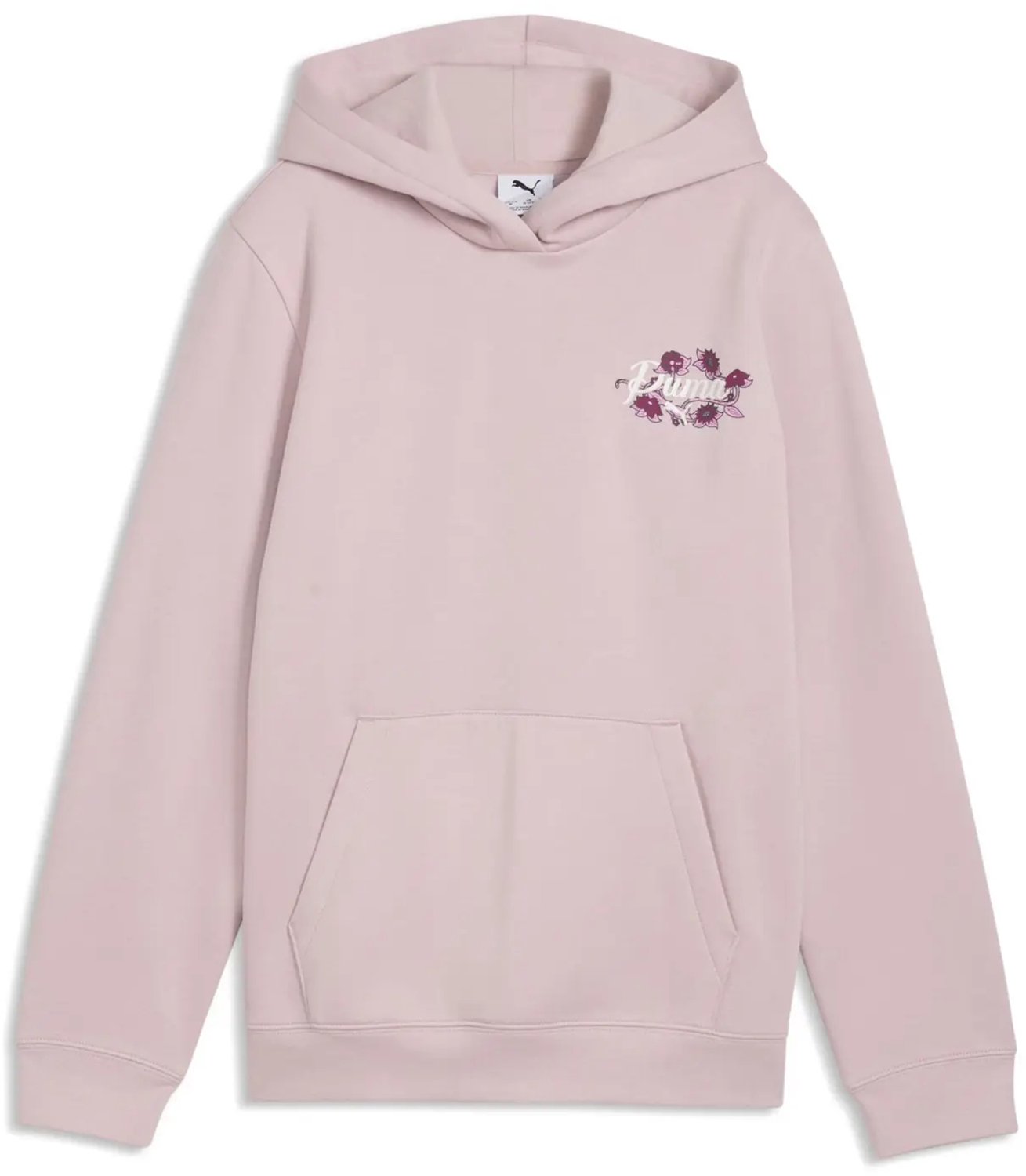 Girl hoodie Puma Small Floral Roze