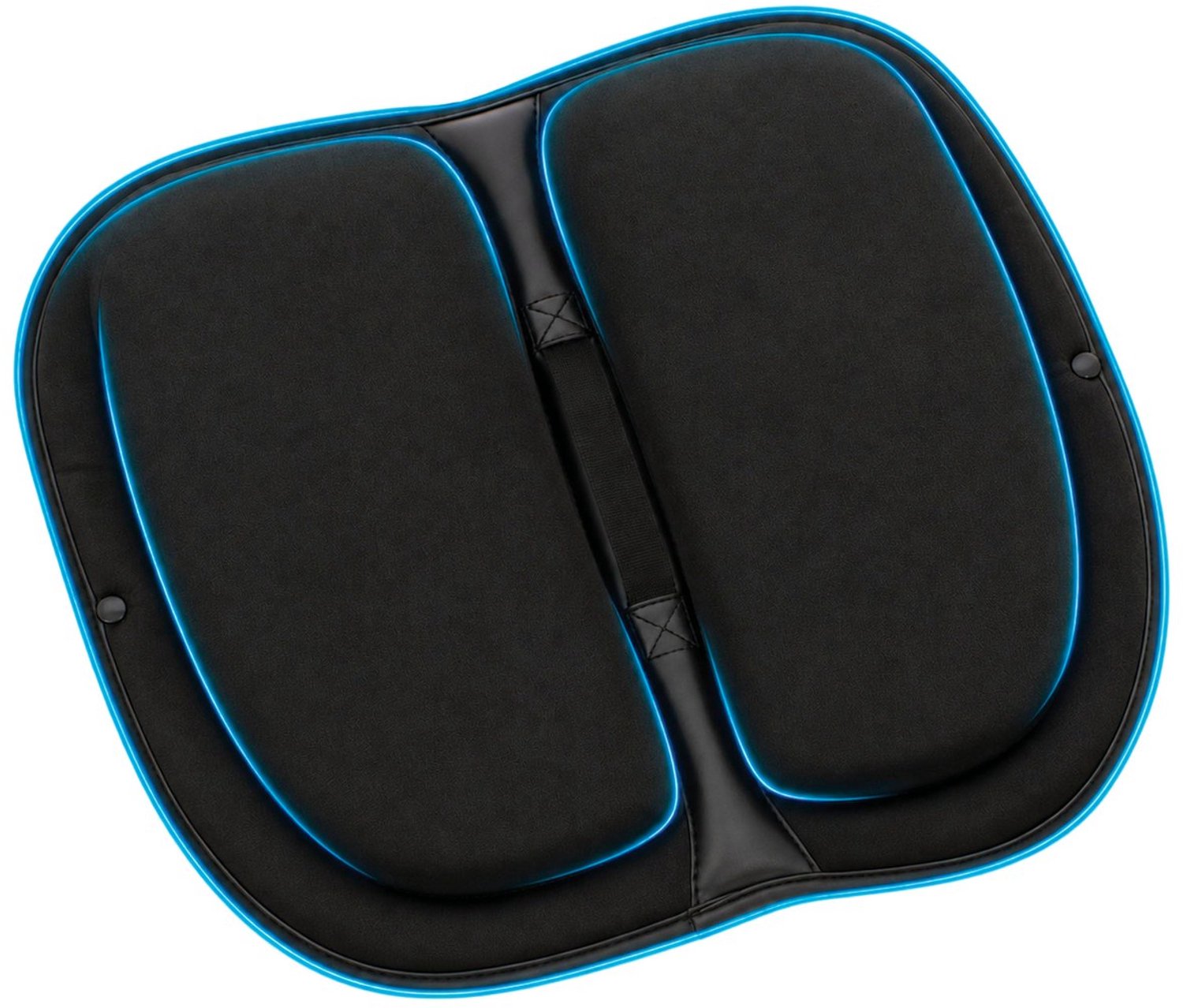Duraxl Zitkussen - Traagschuim - Gelkussen - Antislip - 40 x 35 x 3 cm Zwart
