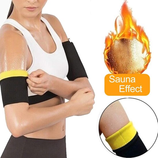 2 Stuks Compressie Mouwen voor Armen, Elastische Arm Sleeves voor Slanker Uiterlijk en Ondersteuning, Neopreen Arm Shaping Wraps voor Bovenarmen en Fitness — afbeelding 5