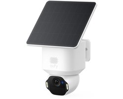eufy SoloCam E42, caméra de surveillance 4K PTZ outdoor, panoramique/inclinaison 360°, suivi IA, sans fil, énergie solaire, pas de frais mensuels, compatible HomeBase S380