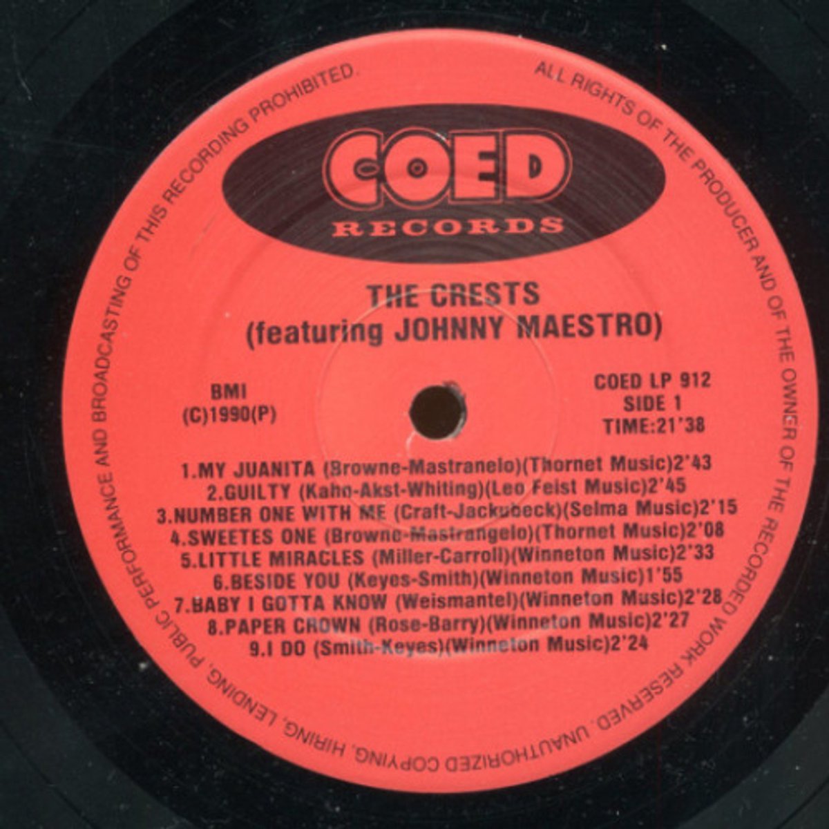 The Crests - Rare Items