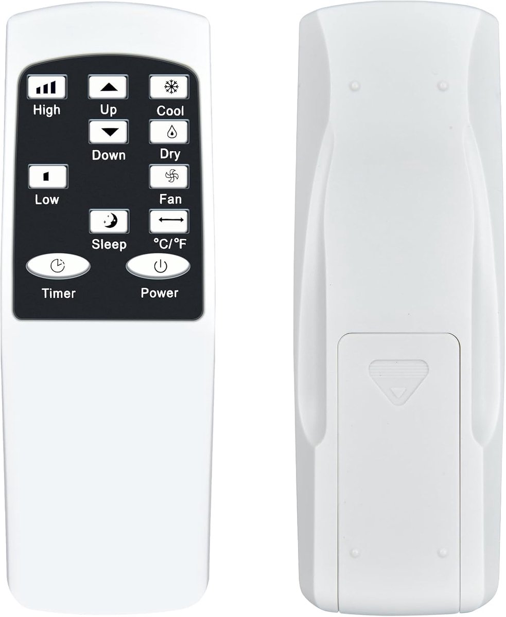 Vervangende afstandsbediening voor mobiele airconditioning Monzana MZKA2600 MZKA2000 MZKA1000 MZKA780, voor EUHOMY 9000 BTU 7000 BTU mobiele airconditioner 4-in-1 voor Echos 112