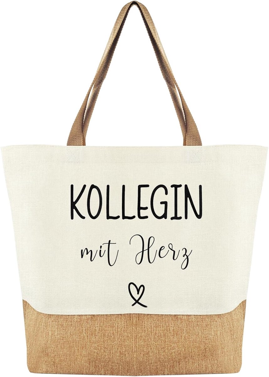 Jute tas voor vrouwen, stoffen tas, cadeau voor dames, jute katoenen tas, boodschappentas, cadeau voor vrouwen, vriendin, gepensioneerde voor verjaardag, feest