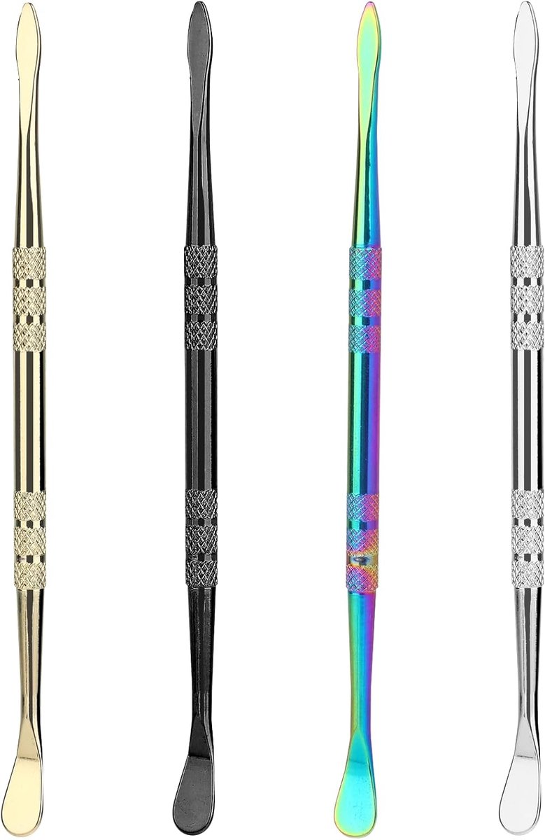4 stuks waxsnijgereedschap, roestvrij staal, modelleergereedschap, dubbelkoppig sculptuur, klei snijgereedschap, 12 cm snijgereedschap voor was keramische sculpturen beeldhouwwerken