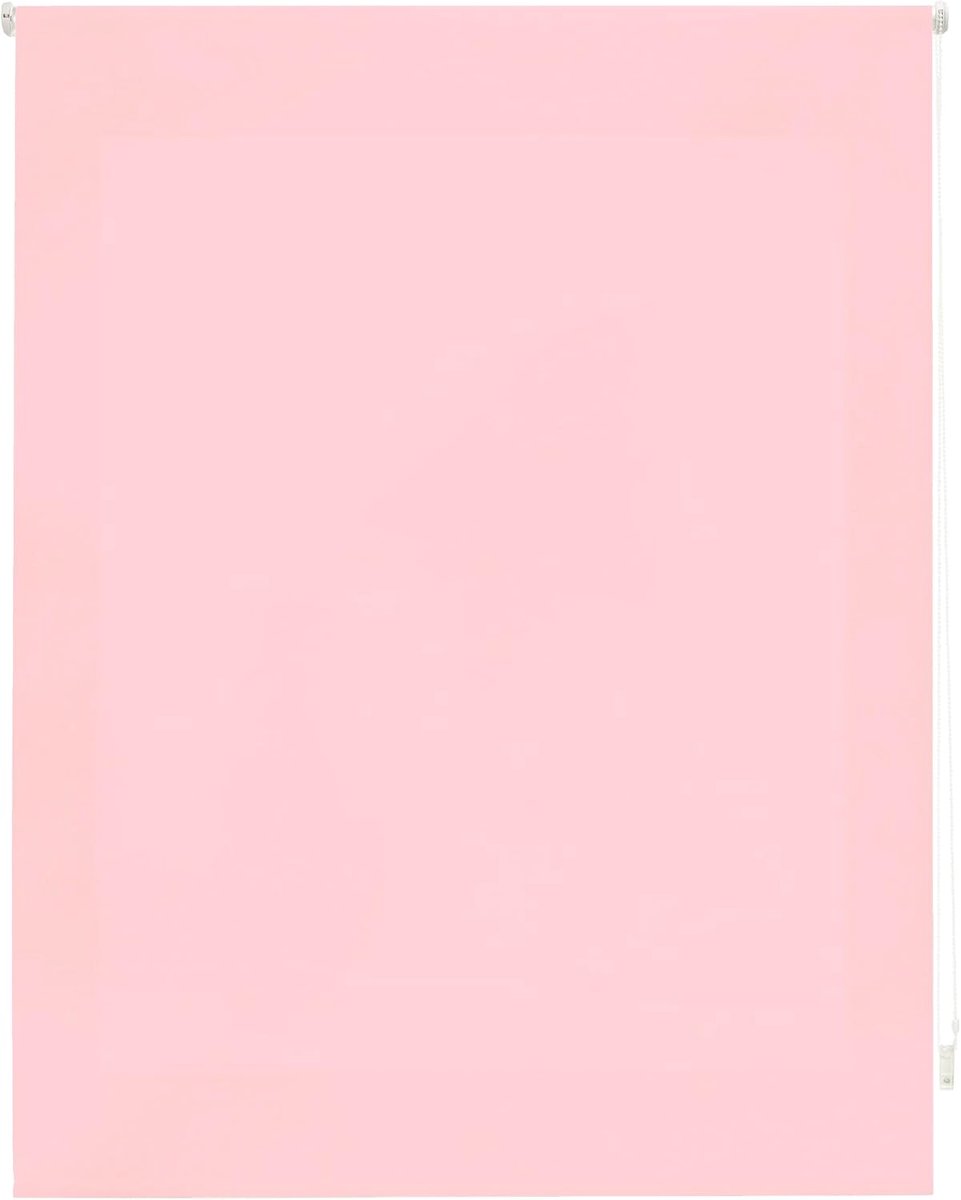 Rolblind, doorschijnend, glad, 160 x 175 cm, stofmaat 157 x 170 cm, roze
