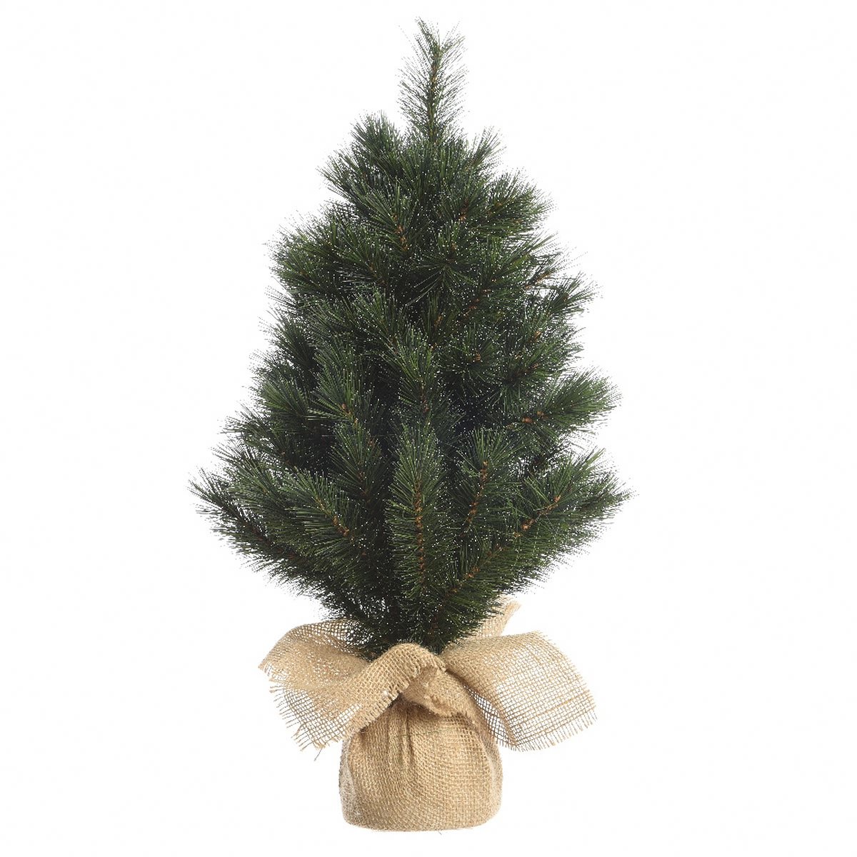 Mini kerstboom tafelboom Malmo miniboom h60 cm groen/wit Everlands