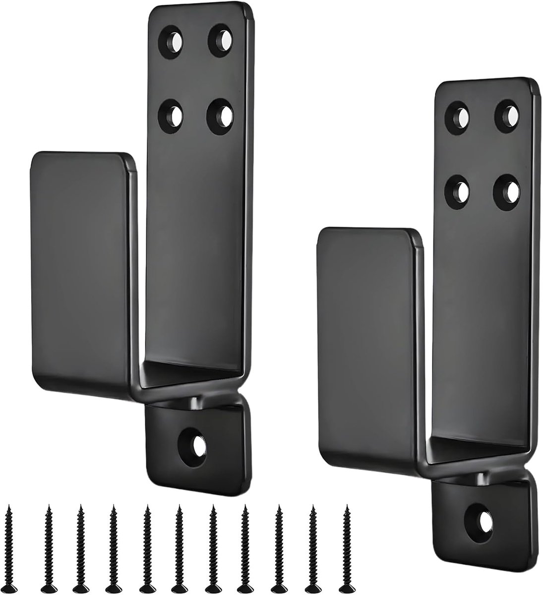 Dailygoods- Poortrailbeugel Zware Duurzame Carbon Staal - U Beugel - Deurbeugel - Poortbeugel - Waterdicht - Geschikt voor 2x4 Hout