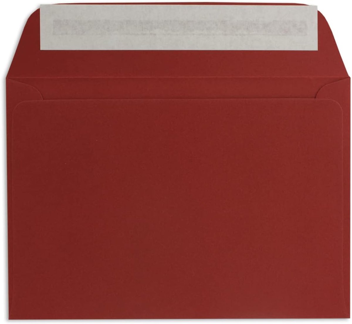 C6 briefenveloppen donkerrood - 11,4 x 16,2 cm - 120 g/m2 kleefstrip standaard brief-versieringen voor bruiloft & uitnodigingen 50 Stück Donkerrood - DIN C6