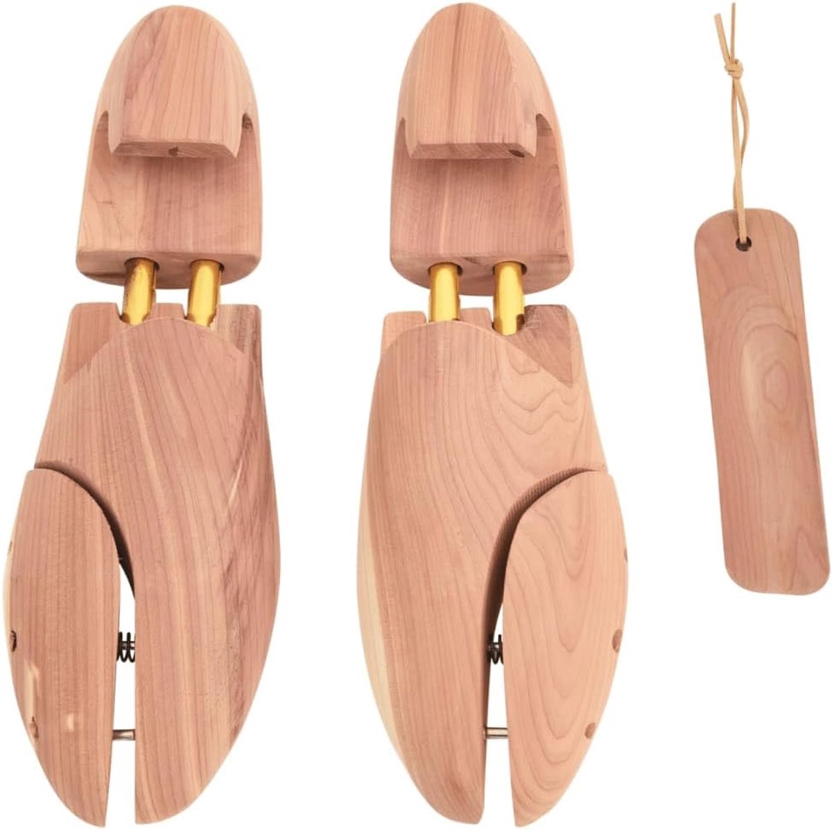 Schoenspanner van cederhout voor dames, EU 36-37, met schoenlepel, schoenspanner voor schoenverzorging en vormvastheid