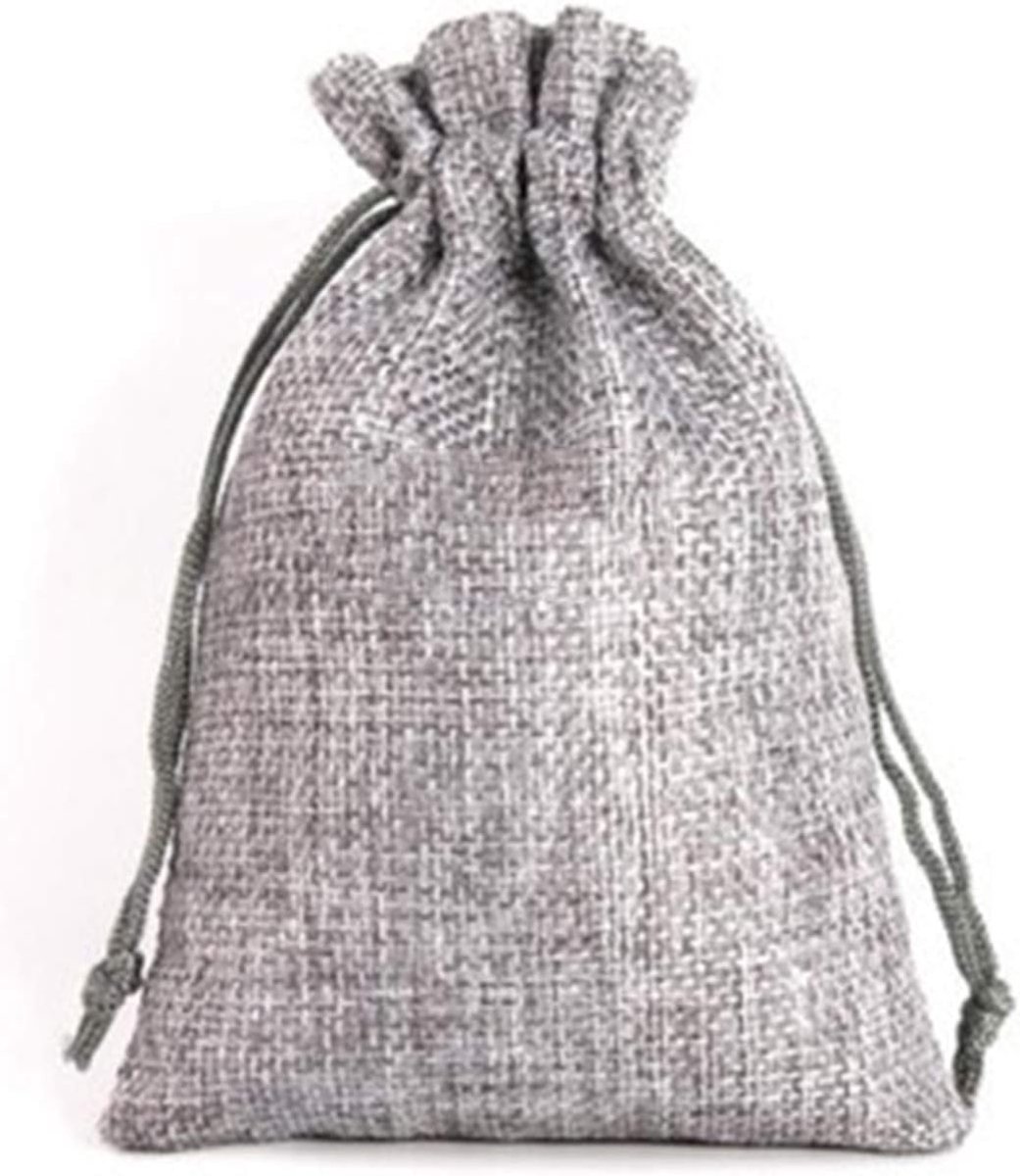 Tassen Kerst Jute Jute Gift Tassen Zakken met Trekkoord Candy Bags jute geschenkzakken voor Kerstmis gunsten bruiloft, verjaardag, partij