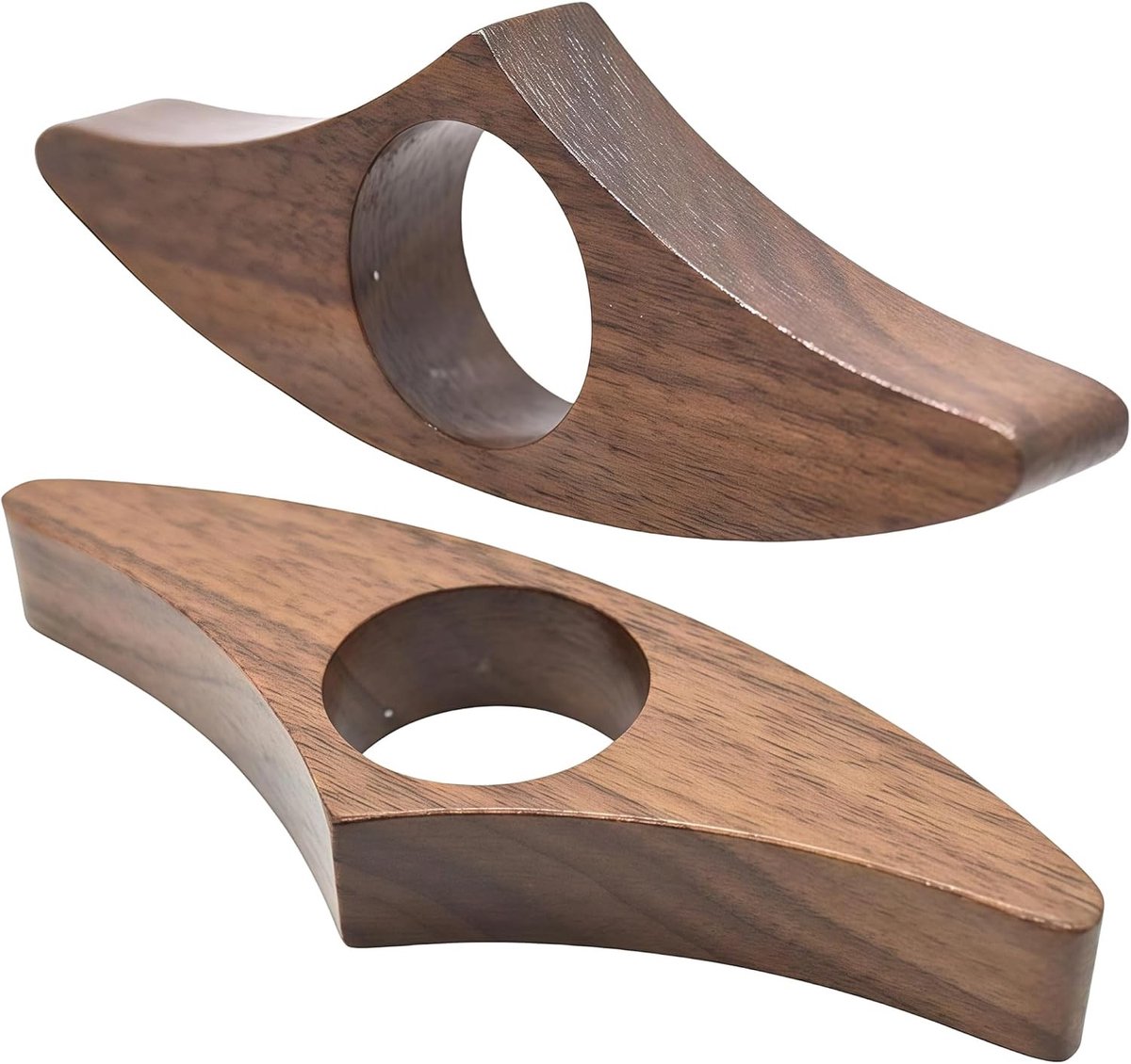 Set van 2 Walnoot Boekmerken, Handige Leesaccessoires voor Boekenliefhebbers, Perfect Cadeau voor Lezers