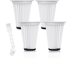 Filters voor Einhell TE-SV 18 Li, wasbaar filter, stofzuigeraccessoires, herbruikbaar vouwfilter, geschikt voor Einhell accu-steelstofzuiger TE-SV 18 Li
