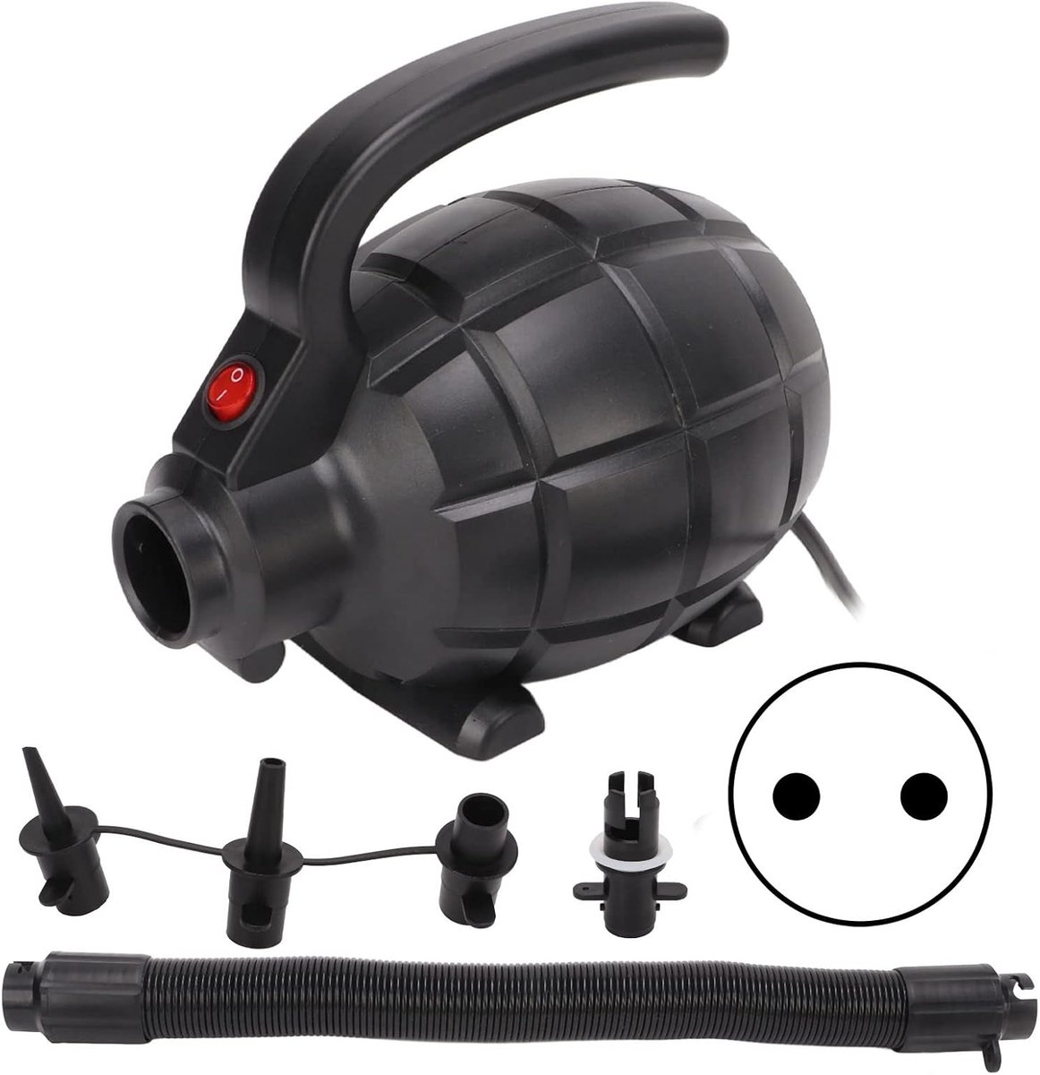 Elektrische Hogedruk Luchtpomp 600W Met 4 Nozzles Voor Inflatie En Deflatie Van Luchtbed Zwembad Speelgoed Vlot Boot En Zwemring EU Plug