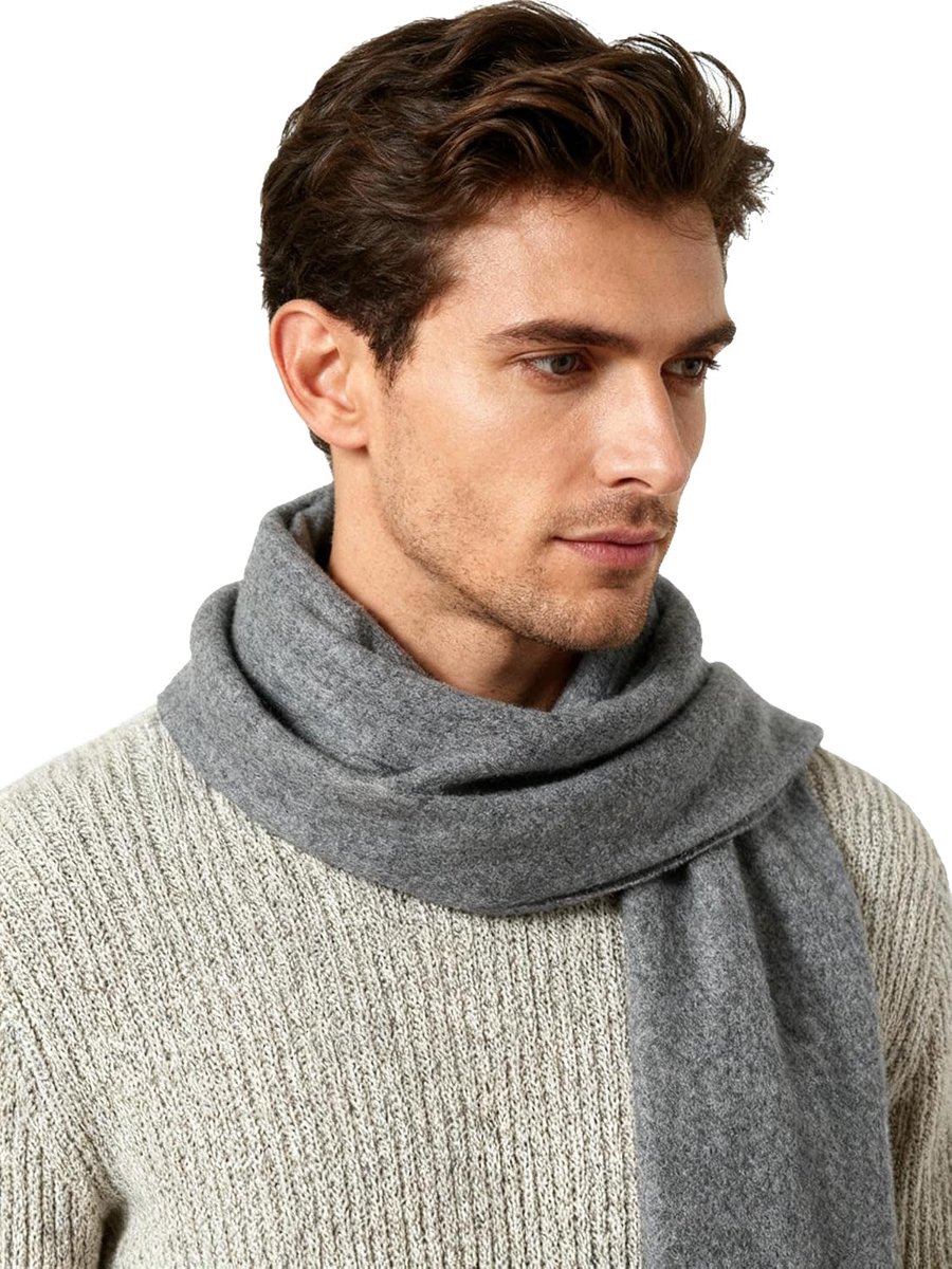 Mannen kasjmier sjaal klassieke Houndstooth Plaid vrije tijd zakelijke halsdoek