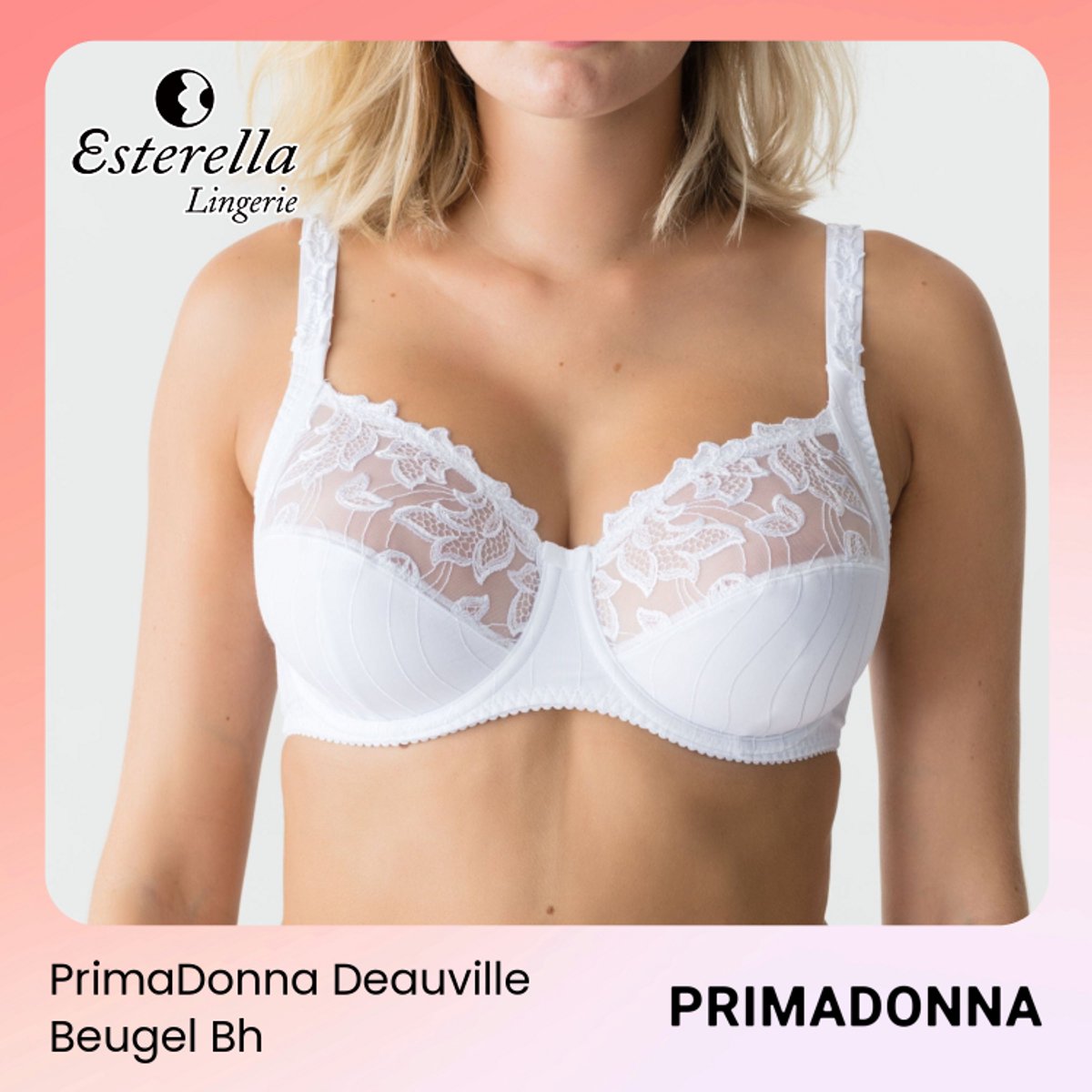 PrimaDonna Deauville Beugel Bh 0161810 Wit - maat EU 110B / FR