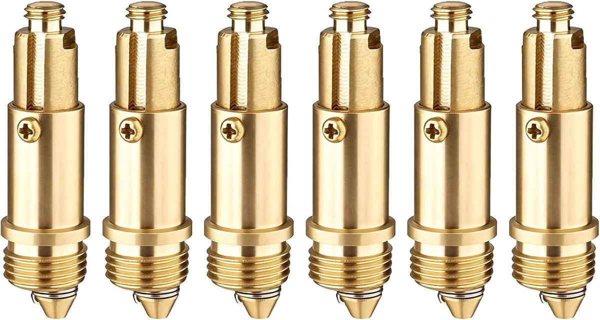6 stuks pop-up afvoerventiel wastafel 28 mm gesloten / 38 mm open, pop-up ventiel wastafel M81.25 & M161.5, pop-up wastafelstop clicker veerstop voor badkamer en keuken