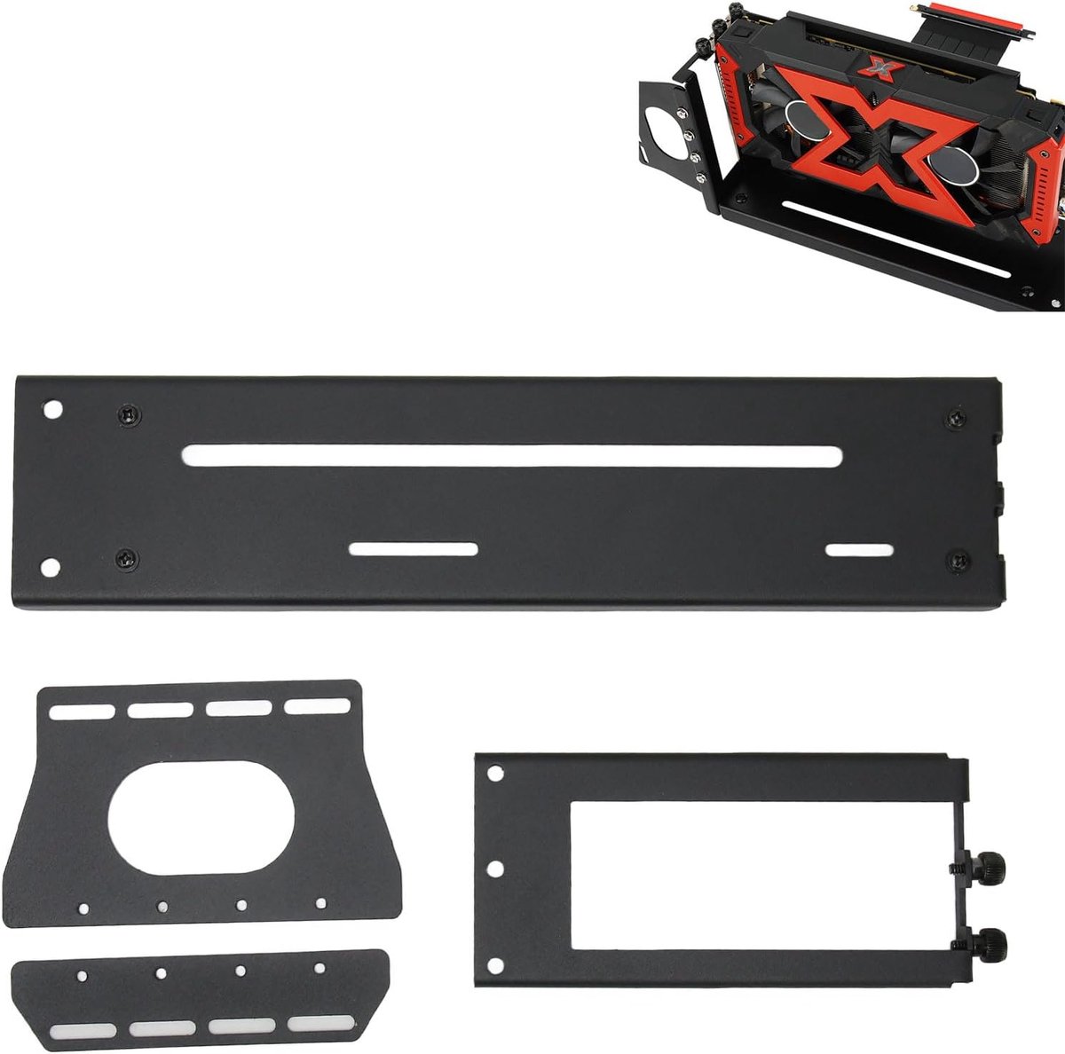 GPU Steun - Verstelbaar - Verticaal - PCI E 3.0 X16 - Voor ATX PC Behuizing