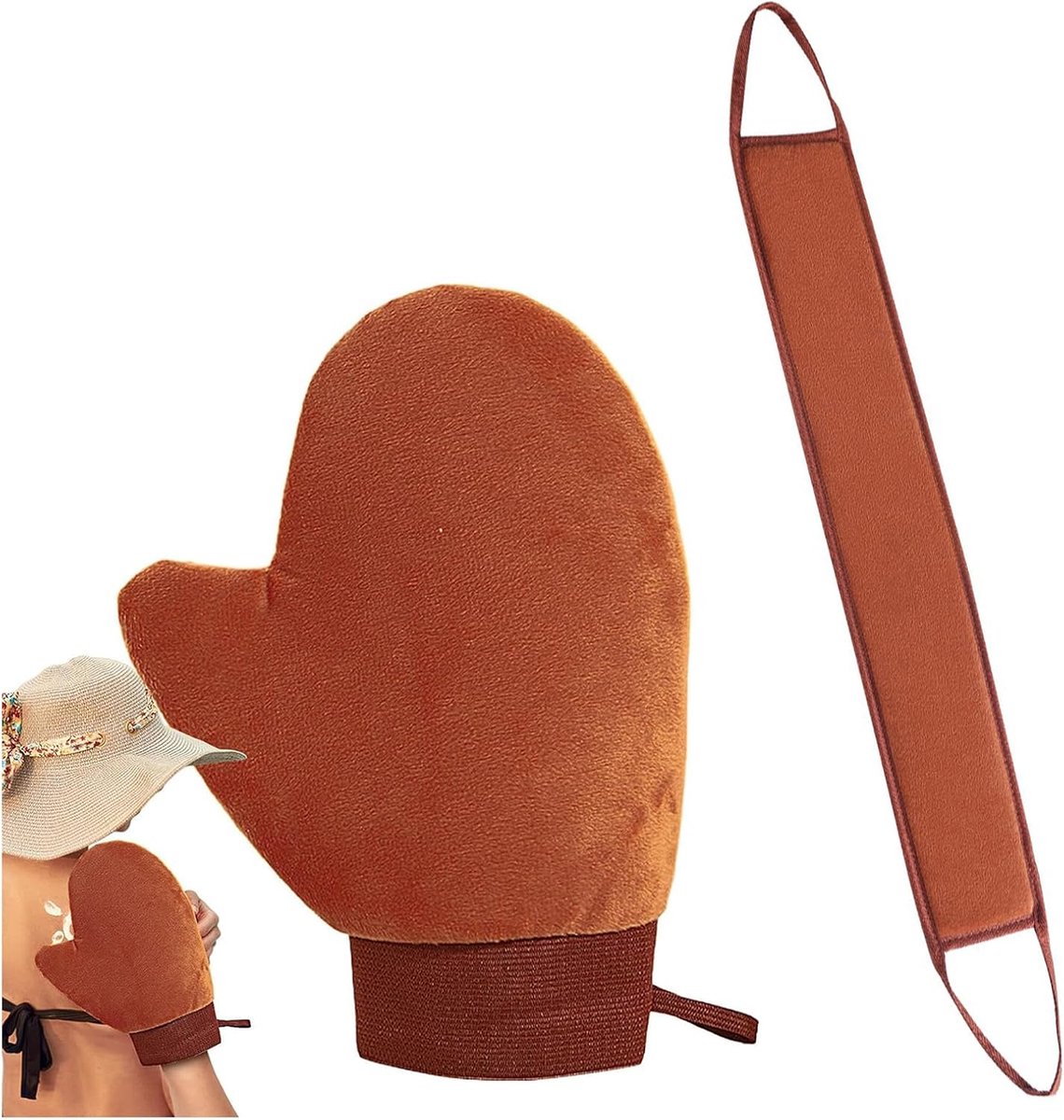 Nymoraunungscreme-Applikatorstab voor rug - crème aid & lotion applicator voor rug, zelfbruiner & crème, herbruikbare rug creamer & creamer