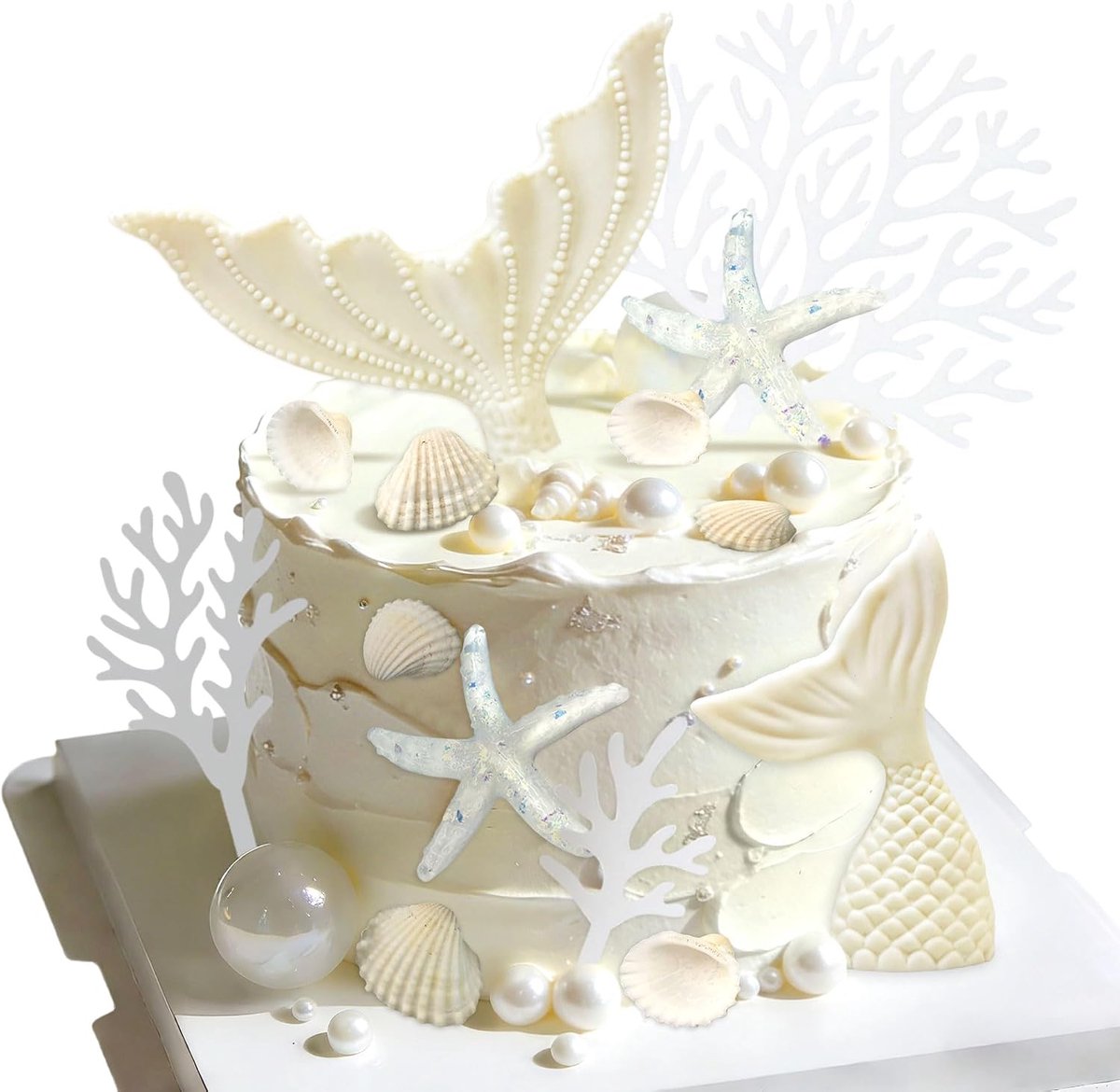 zeegedierte taart decoratie verjaardag oceaan thema kuchen decoratie deko