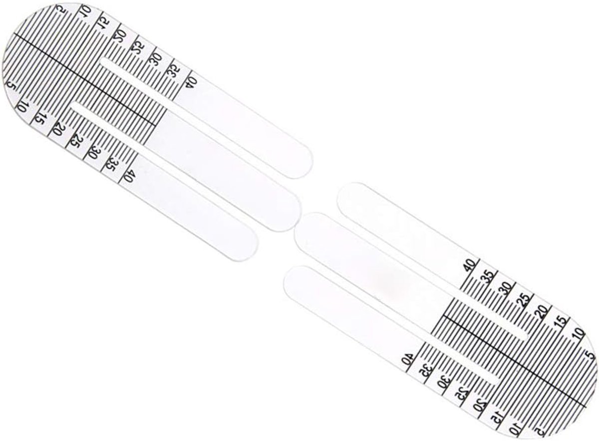 1 Paar Optische PH Heerser Pupil Hoogte Meter Optometrie PH Test Eye Oogheelkundige Tool Optische Heerser