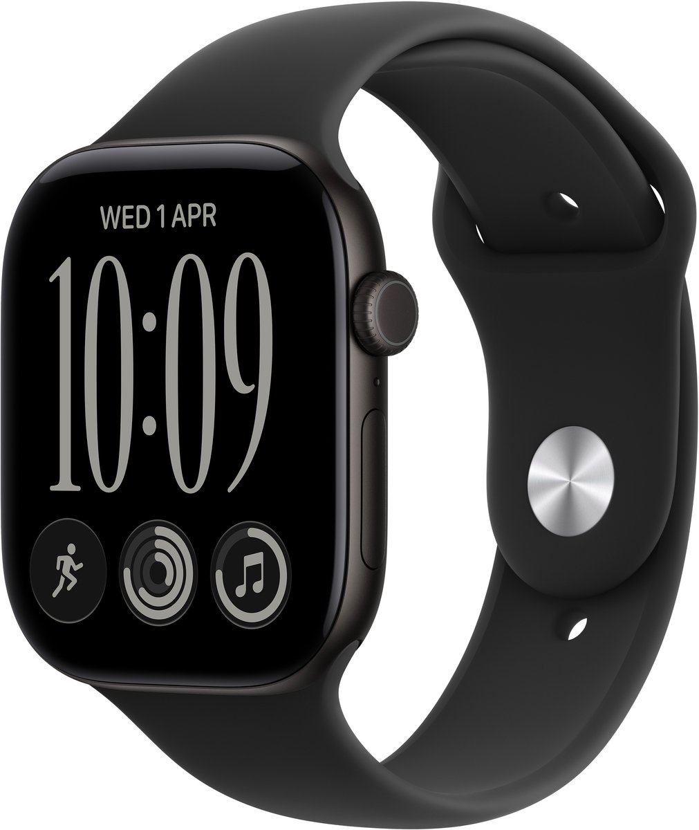 Apple Watch Series 12 - Wifi - 42 mm - Zwart - M/L