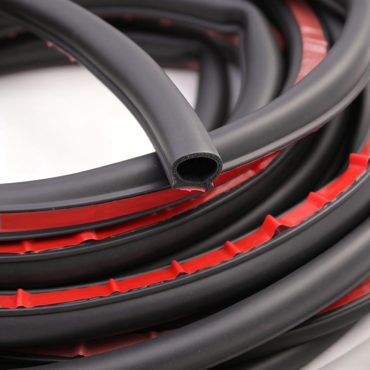 zelfklevend, afdichtingsrubber, D-profiel, 10