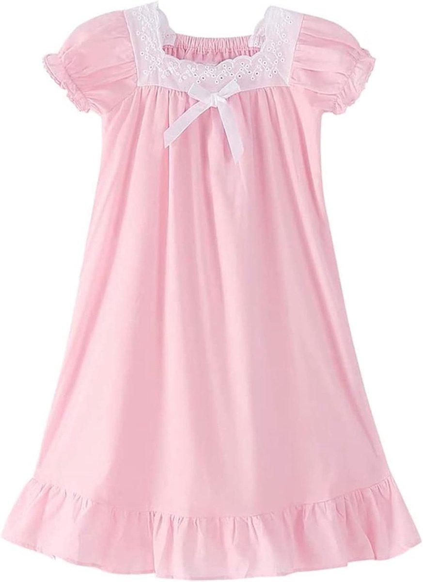 Zomerjurk voor meisjes, katoen, gestreept, marineblauw, stijl, strand, vakantie, korte mouwen, chic, casual, mode, kinderen, schattig, outfit A100