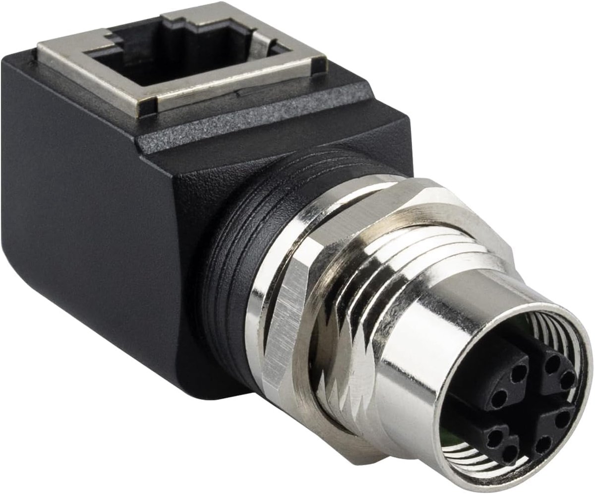 X-code naar RJ45 adapter bus 8-pins 10Gbps Cat6 IP68