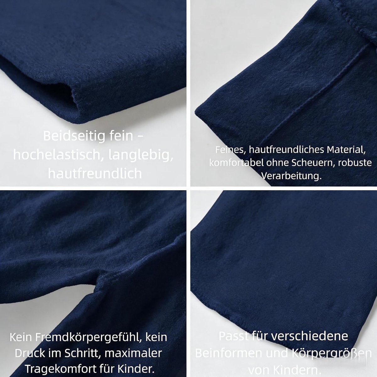 3 stuks meisjes panty's - Kinderpanty's van microvezel voor schooluniform, ballet & dagelijks gebruik - Donkerblauw Leeftijd 6-8 jaar