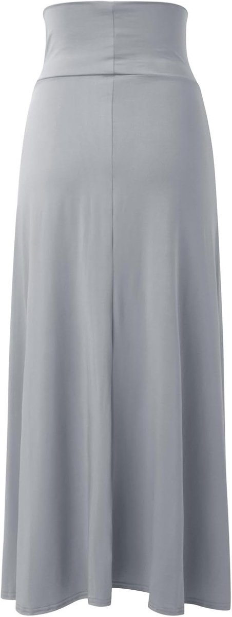 Damesrok, hoge taille, geplooid, uitlopend, trapezium, portemonnee, dagelijks gebruik, vakantie, strand, party, cocktail, lente, zomer, herfst, winter, A-lijn, A109